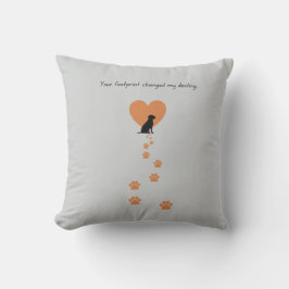 Your footprint changed my destiny クッション