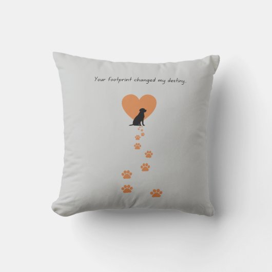 Your footprint changed my destiny クッション (正面)