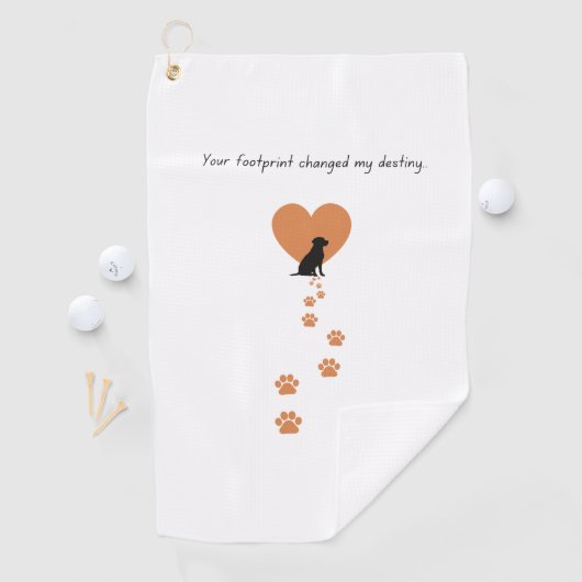 Your footprint changed my destiny ゴルフタオル (インサイチュ)
