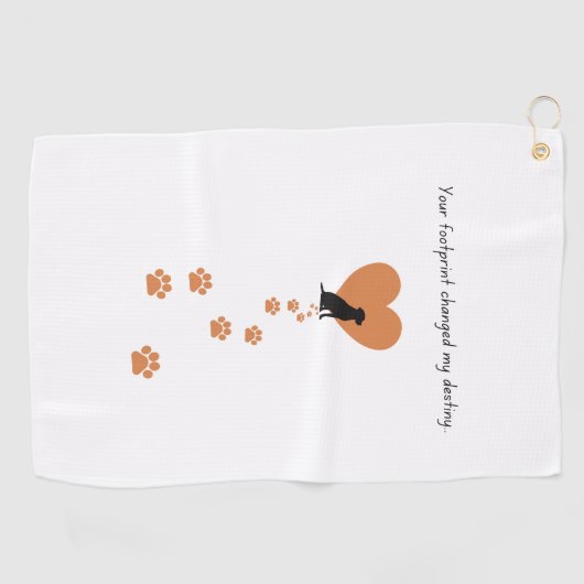 Your footprint changed my destiny ゴルフタオル (横)