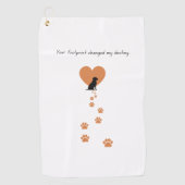 Your footprint changed my destiny ゴルフタオル (正面)