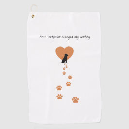 Your footprint changed my destiny ゴルフタオル