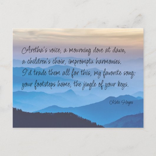 Your Footsteps Home Love Posal ポストカード (正面)