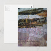 Your Friend Forever mixed media collage ポストカード (正面/裏面)