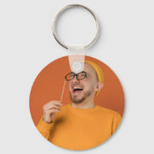 Your Funny Photo Selfie Upload キーホルダー (裏面)