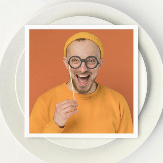 Your Funny Photo Selfie Upload スタンダードカクテルナプキン