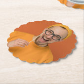 Your Funny Photo Selfie Upload ペーパーコースター (アングル)