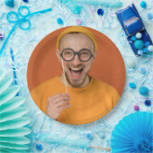 Your Funny Photo Selfie Upload ペーパープレート (パーティー)