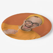 Your Funny Photo Selfie Upload ペーパープレート (アングル)