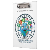 Your Future Your Steps Earth Day Sustainability クリップボード (左)