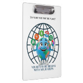 Your Future Your Steps Earth Day Sustainability クリップボード (右)