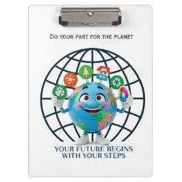 Your Future Your Steps Earth Day Sustainability クリップボード