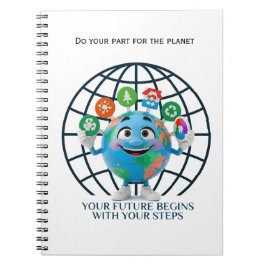 Your Future Your Steps Earth Day Sustainability ノートブック