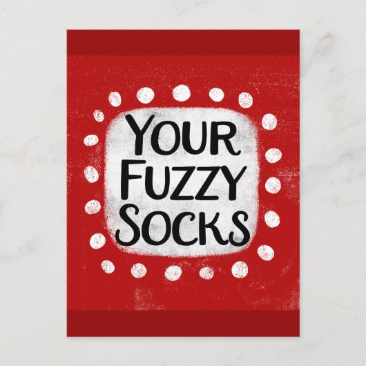 Your Fuzzy Socksはがき ポストカード (正面)