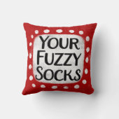 Your Fuzzy Socks装飾用クッション クッション (裏面)