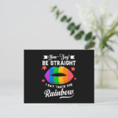 Your Gay Be Straight I Say Taste The Rainbow ポストカード (スタンド正面)