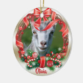 YOUR GOAT PHOTO withリースセラミックオーナメント セラミックオーナメント (左)