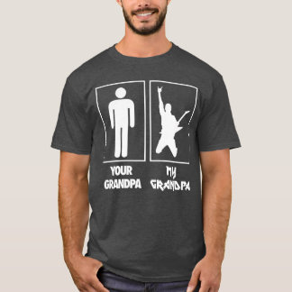 Your Grandpa My Grandpa Guitar Rock N Roll Music B Tシャツ