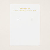 Your Handmade Boutique Earring Business Card (正面)