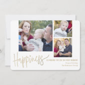 Your Happiness 3写真ホリデーフォトカード シーズンカード (正面)