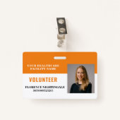 Your Health 気に Company Photo Volunteer バッジ (正面クリップ)