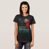 Your Hole Is My Goal Santa Claus Golf Ugly Christm Tシャツ (正面フル)