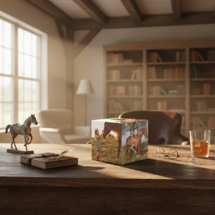 Your Horseポートレートメモリアルフォトキューブ フォトキューブ