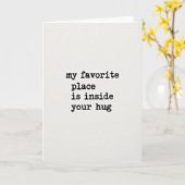 Your Hug My Favorite Place Card カード (黄色い花)