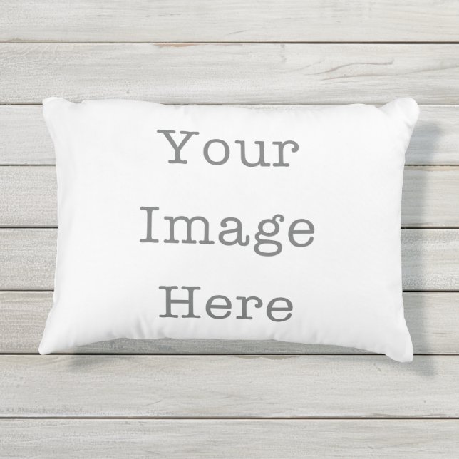 Your Image Here Custom Photo Throw Pillow アウトドアクッション (裏面)