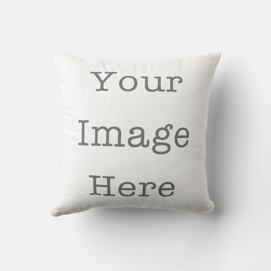 Your Image Here Custom Photo Throw Pillow クッション (裏面)
