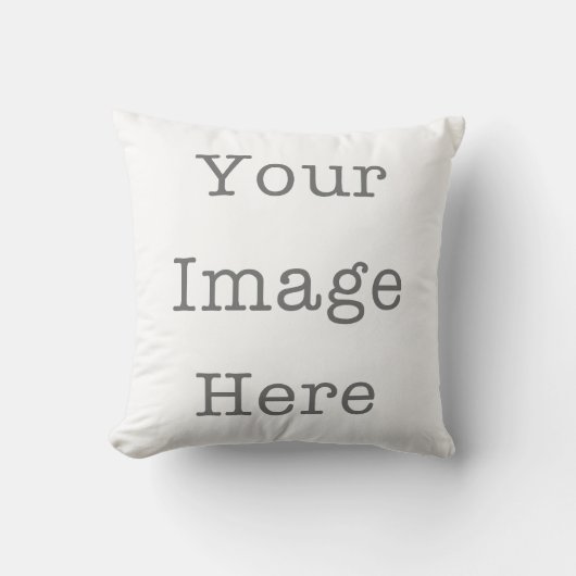 Your Image Here Custom Photo Throw Pillow クッション (正面)