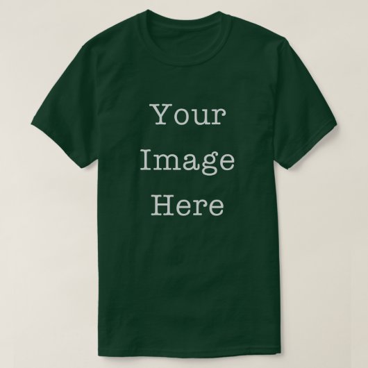 Your Image Here Customizable Personalized Green Tシャツ (デザイン正面)