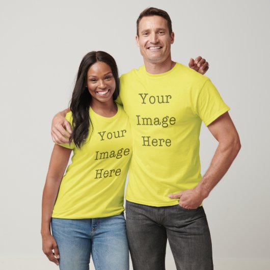 Your Image Here Customizable Personalized Yellow Tシャツ (ユニセックス)