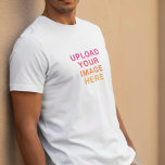 Your Image Logo Blank White Front Back Tシャツ<br><div class="desc">Showcase your style with our Custom T-Shirt, designed to feature two of your images—one on the front and one on the back. Whether you want to highlight your favorite photos, display your artwork, or promote your business branding, this versatile shirt offers the perfect canvas. Crafted for both comfort and impact,...</div>