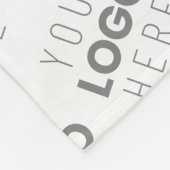 Your Image/Logo Lightened Automatically + Pattern フリースブランケット (角)