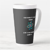 your Inability To Grasp Science カフェラテマグ (右アングル)