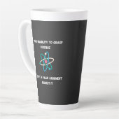 your Inability To Grasp Science カフェラテマグ (左アングル)