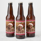 YOUR Instagramの写真と文字カスタムラベル ビールラベル (ボトル)