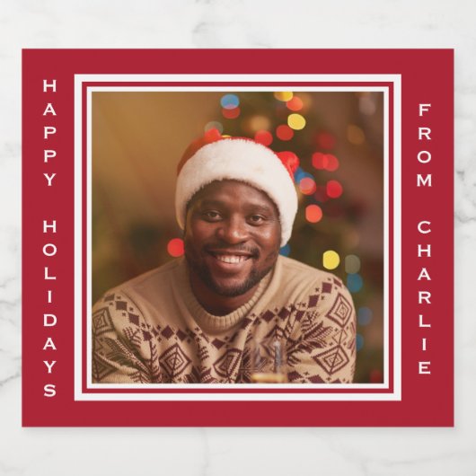 YOUR Instagramの写真と文字カスタムラベル ビールラベル (シングルラベル)