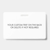 Your Instagram Name & Social Media Icon ID バッジ (裏面)