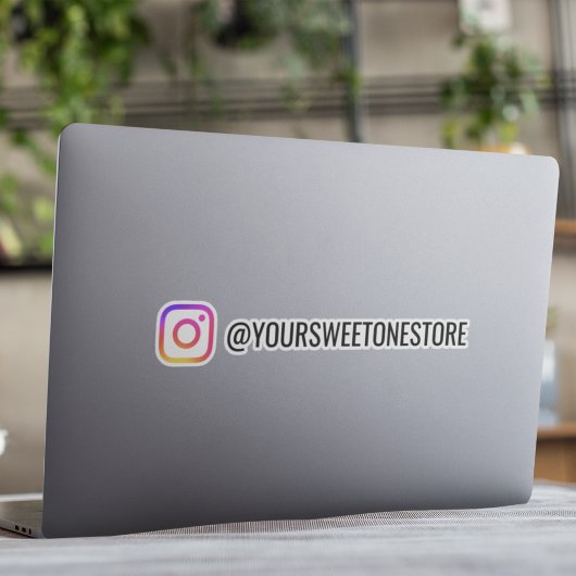 Your Instagram Name Social Media Logo Icon  シール