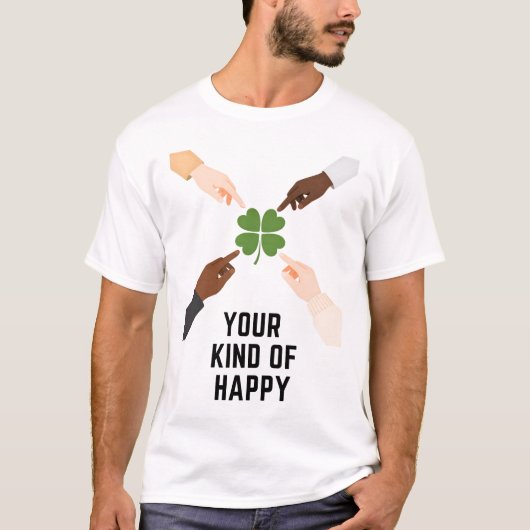 Your Kind Of Happy Minimal Mens T Shirt Tシャツ (正面)