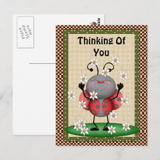 Your Ladybug考えポストカード ポストカード (正面/裏面)