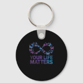 Your Life Choose To Keep On Going Suicide Preventi キーホルダー (正面)