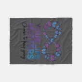 Your Life Choose To Keep On Going Suicide Preventi フリースブランケット (正面(横))