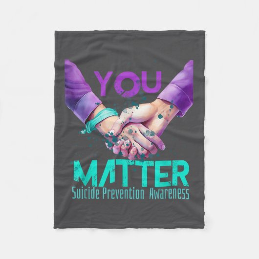 Your Life Choose To Keep On Going Suicide Preventi フリースブランケット (正面)