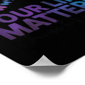 Your Life Choose To Keep On Going Suicide Preventi ポスター (角)