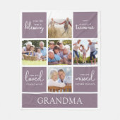 Your Life is a 賛美 Photo Memorial フリースブランケット (正面)