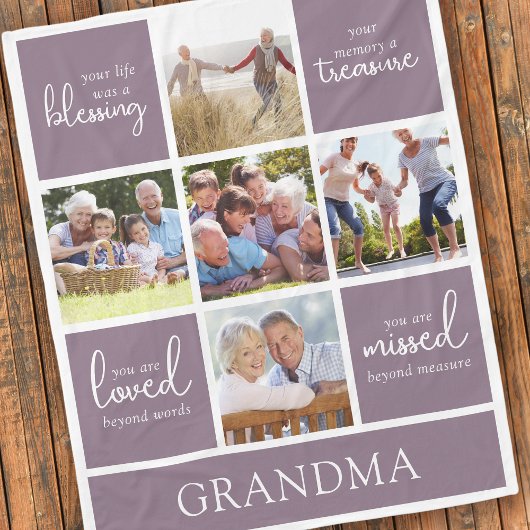 Your Life is a 賛美 Photo Memorial フリースブランケット