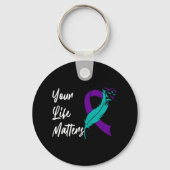 Your Life Matters Ribbon自殺認識度Menta キーホルダー (裏面)